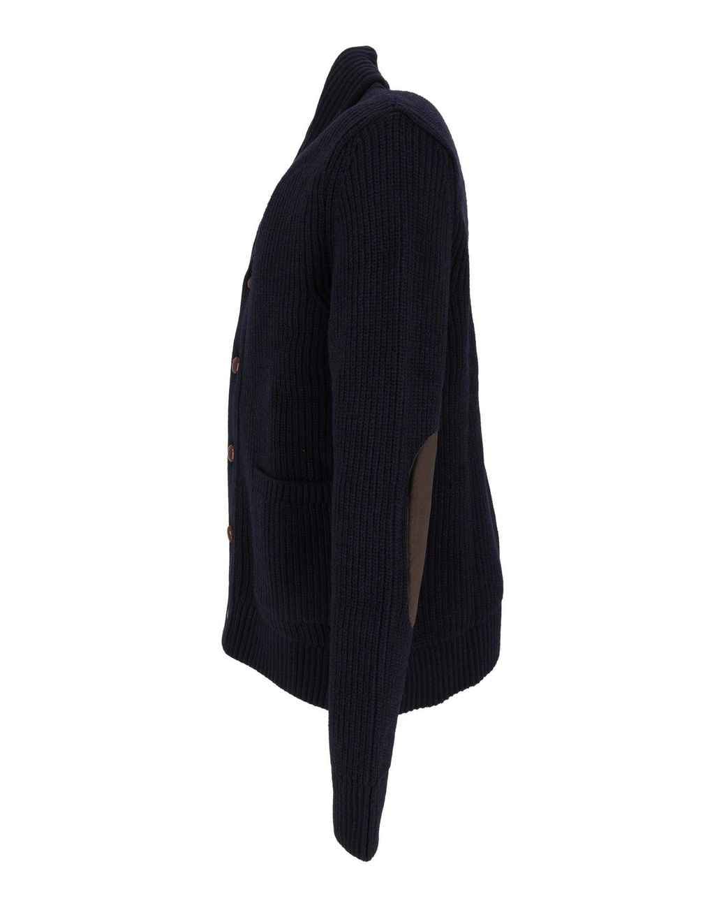 Barbour Blue Hartland Knitted Cardigan