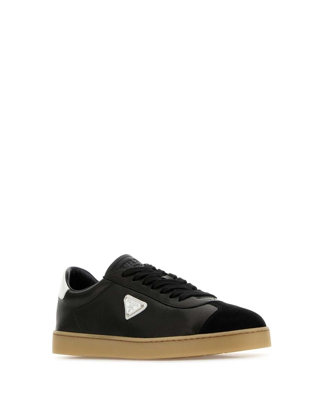 Prada Black Nappa Leather Sneakers for men