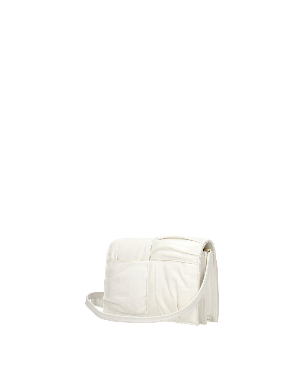 Bottega Veneta White Pochette Cassette Donna Pelle Bianco