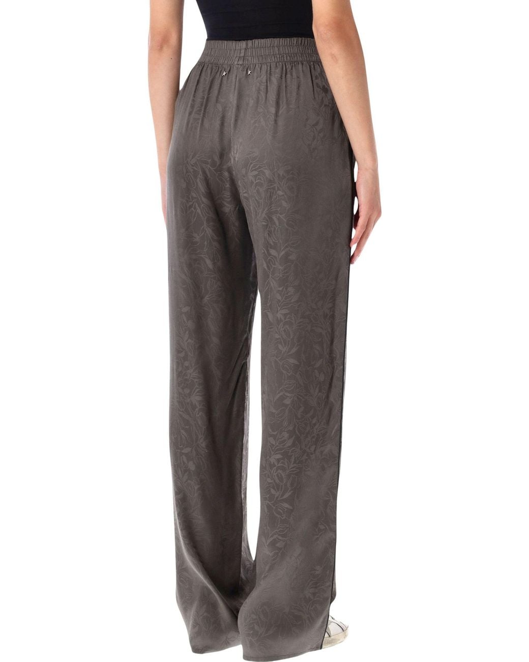 Golden Goose Deluxe Brand Gray Brittany Jacquard Wide-Leg Pajama Pants