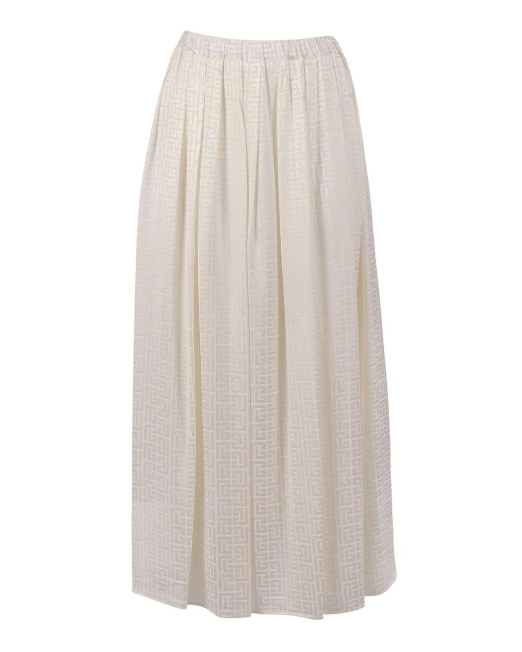 Balmain White Skirt (Spanish)