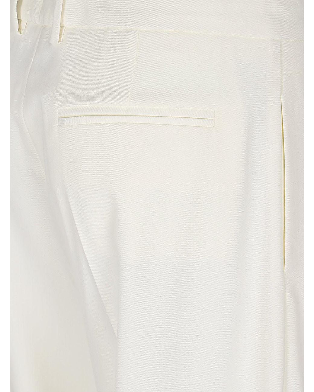 Erika Cavallini Semi Couture White Wool Twill Cristel Jacket for men