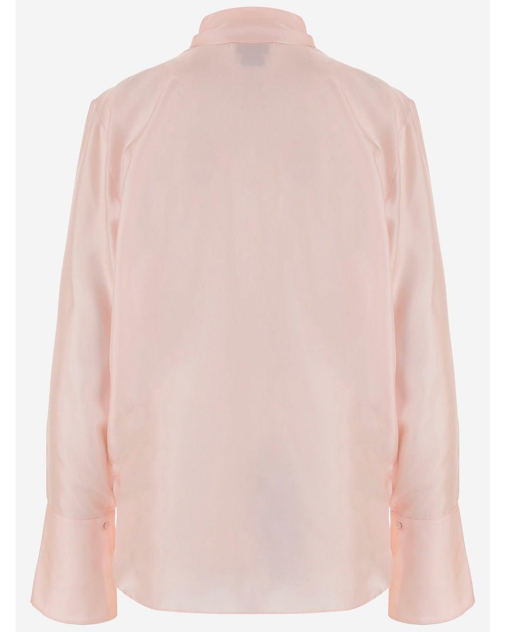 Sa Su Phi Pink Silk Shirt With Bow