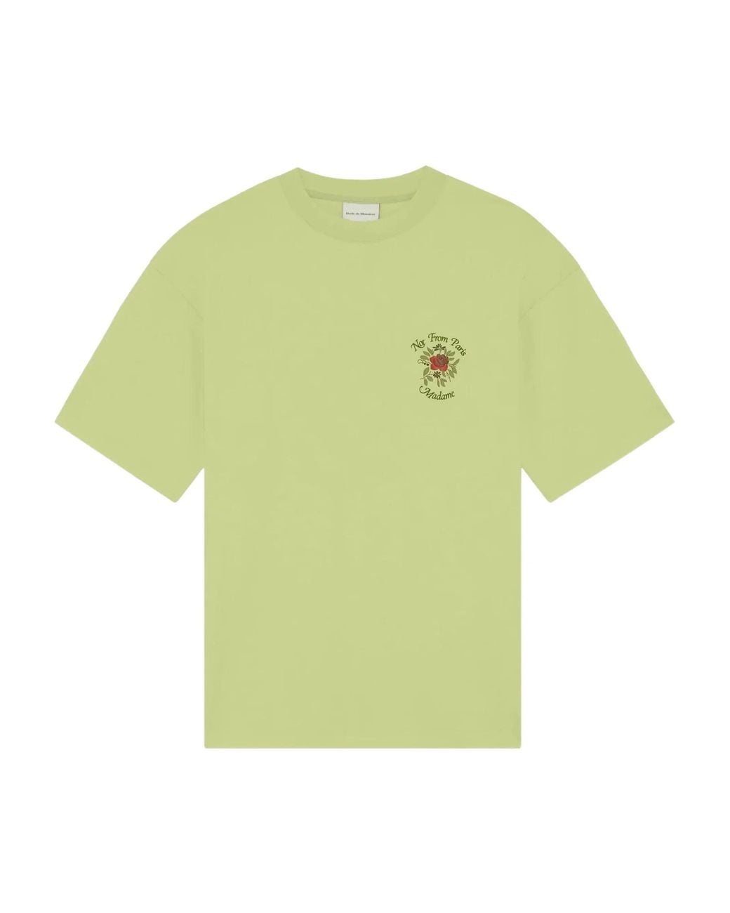 Drole de Monsieur Green T Shirt Slogan Rose