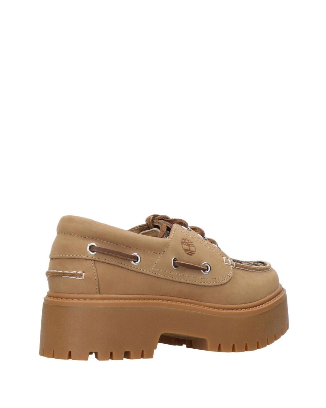 Timberland Brown Flat Shoes Beige