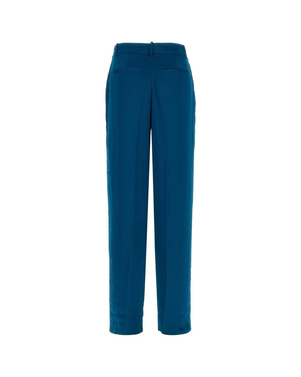 MICHAEL Michael Kors Blue Michael By Michael Kors Satin Wide Leg Pant