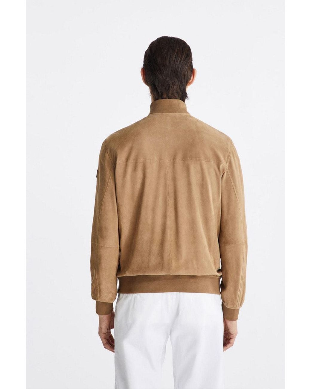 Peuterey Natural Nylon Zip-Up Bomber Jacket