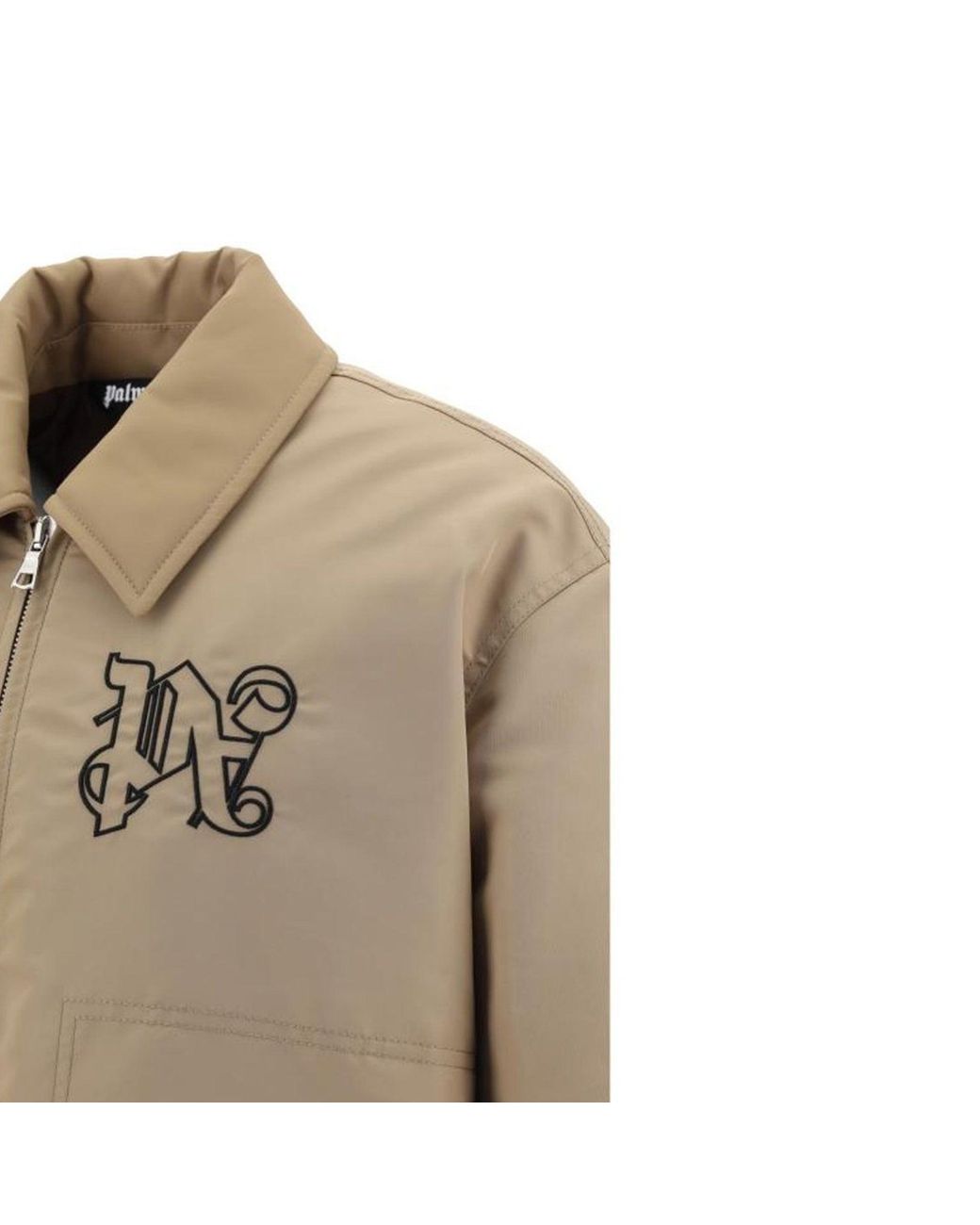 Palm Angels Natural Padded Bomber Jacket for men