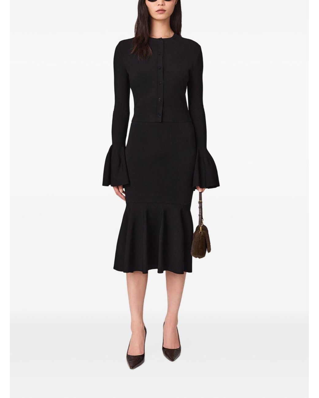 Stella McCartney Black Bell Sleeve Cardigan