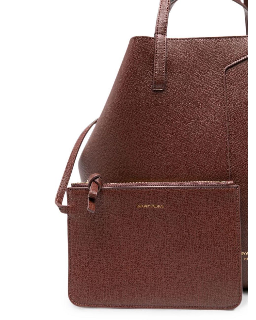 Emporio Armani Brown Shopping Bag