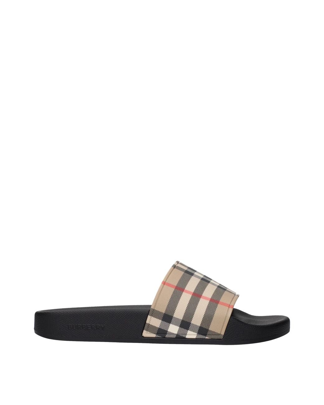 Burberry Brown Sandals And Clogs Rubber