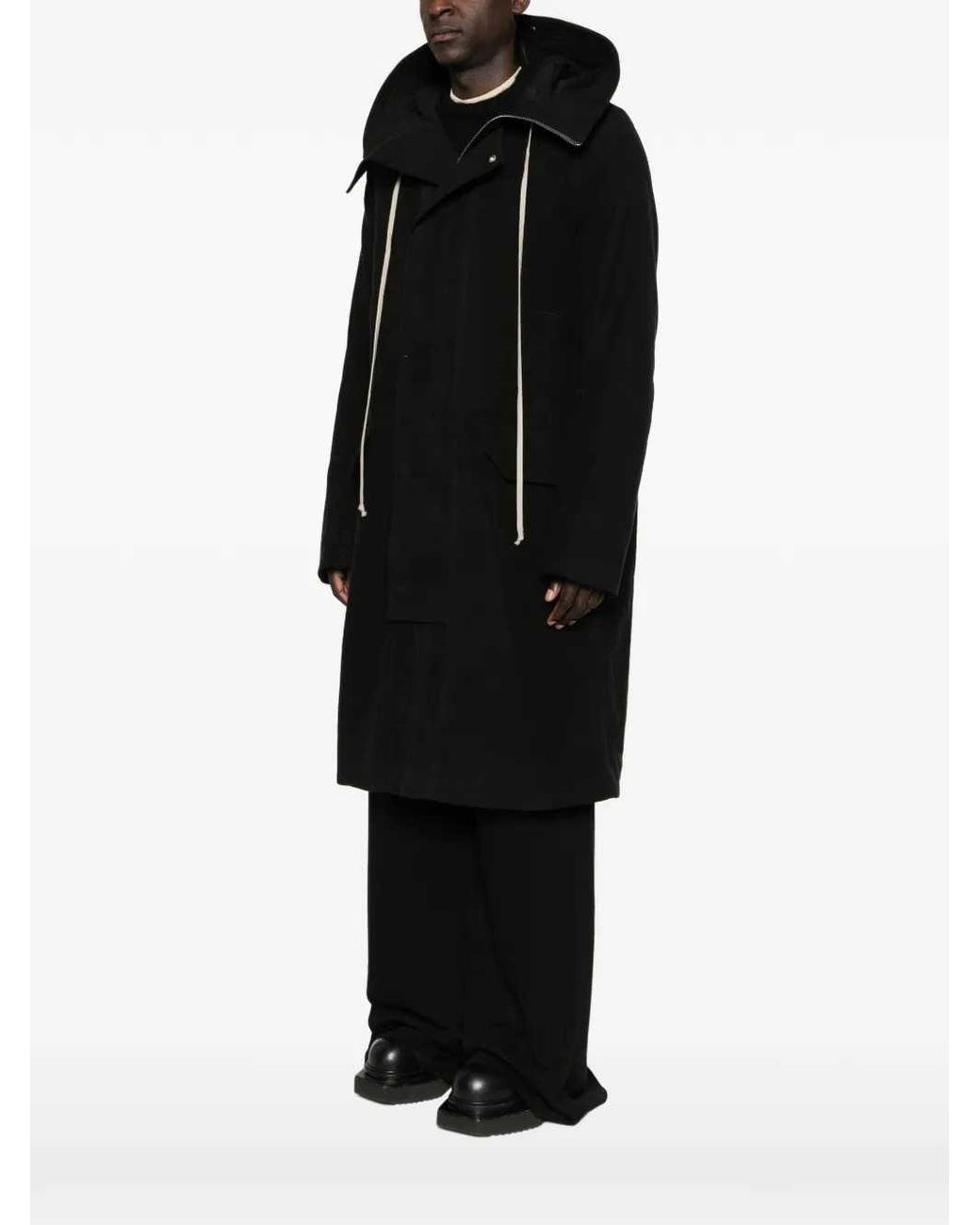 Rick Owens Black Tower Oversized Parka