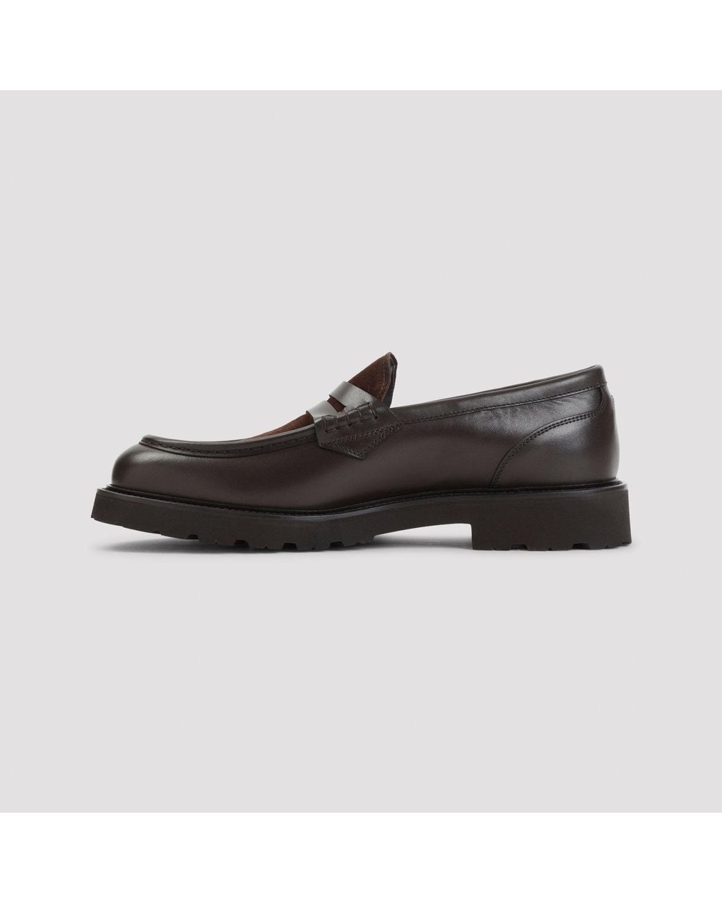 Canali Black Penny Loafer