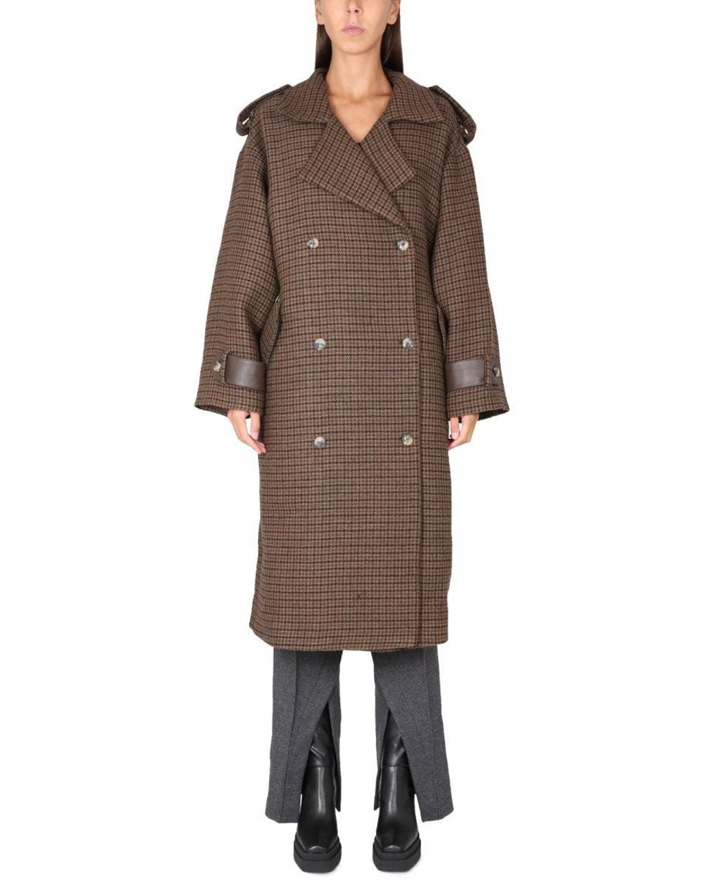 The Mannei Brown Shamali Oversize Coat