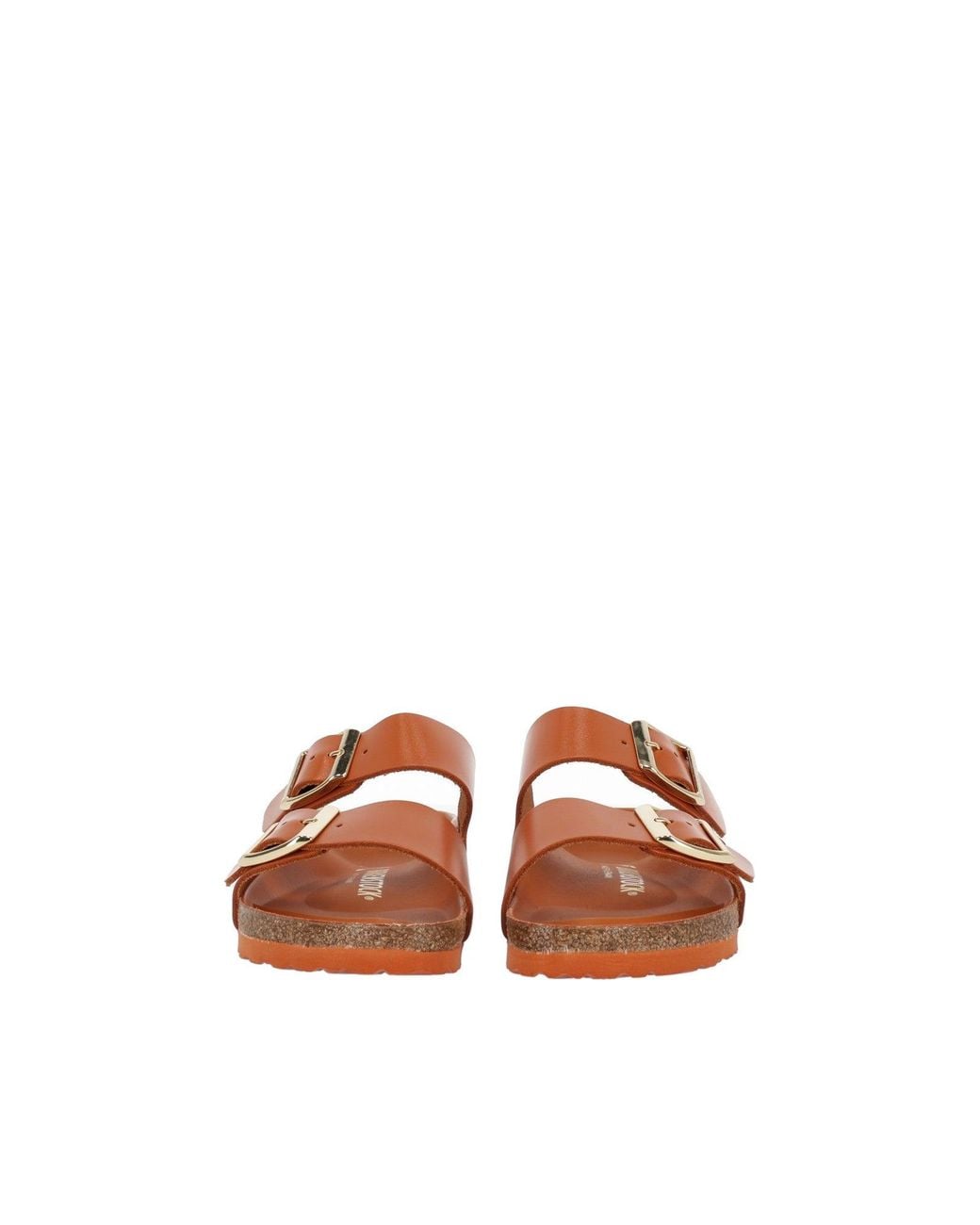Birkenstock Brown Arizona Hex Kurkuma, Amalfi Natural Leather, S