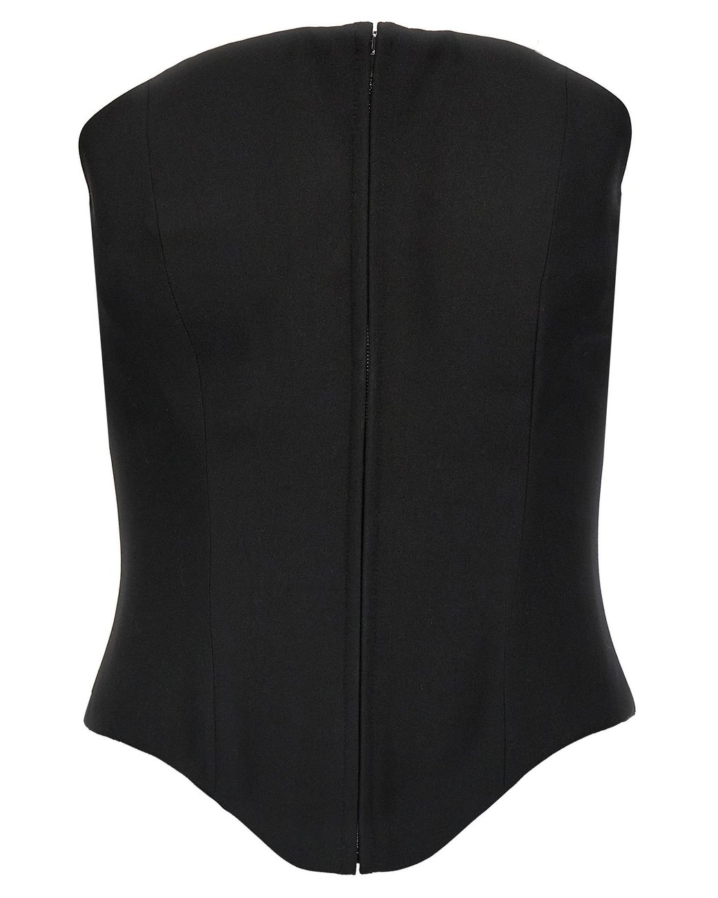 McQueen Black Corset Top