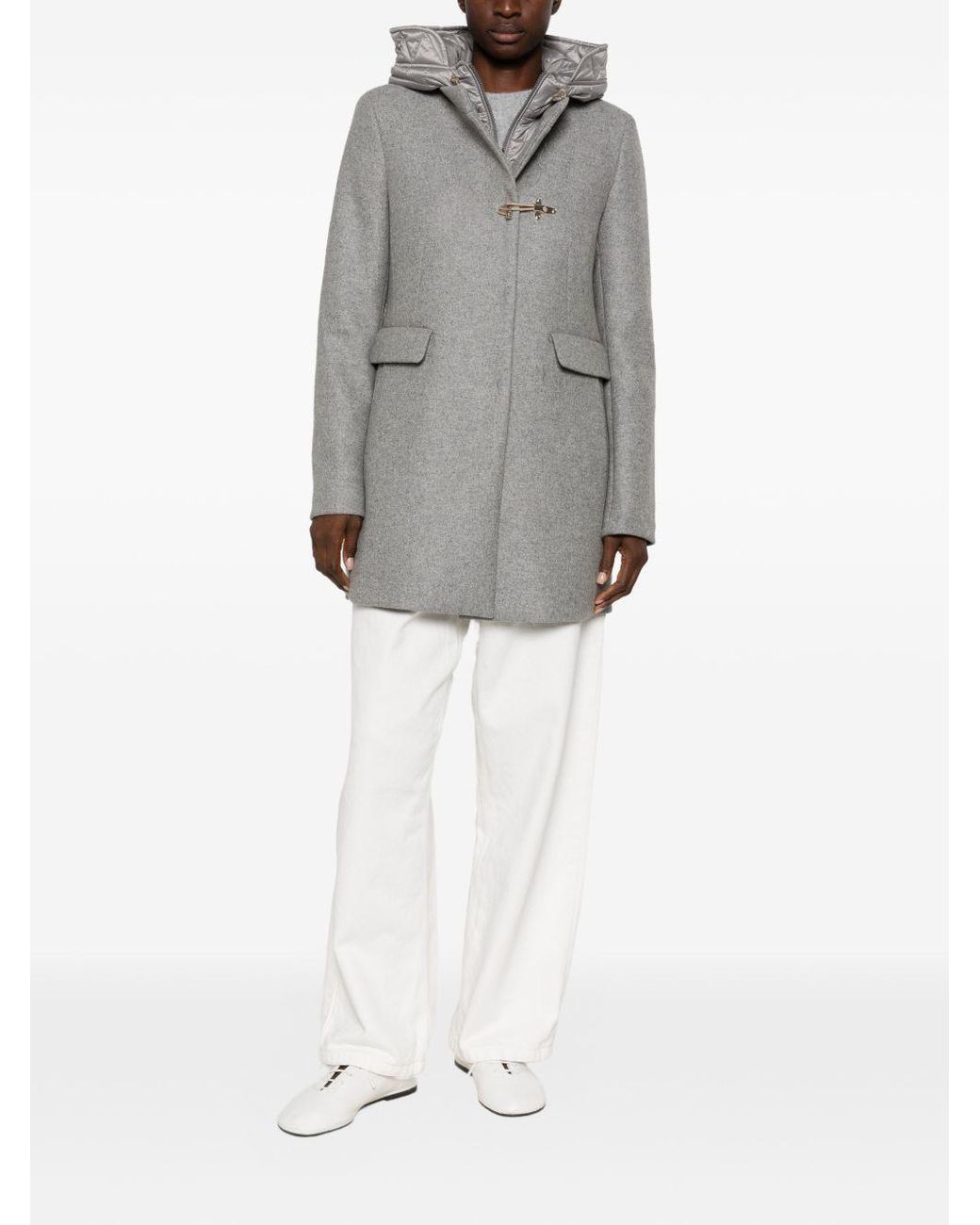 Fay Nylon Midi-parkajas in het Gray