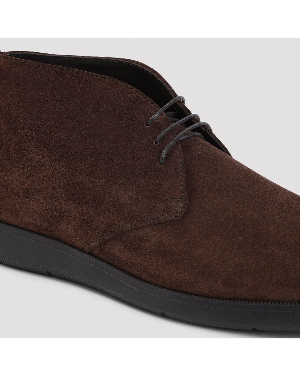 Church's Brown Suede Lace-Up Chukka Boots for men