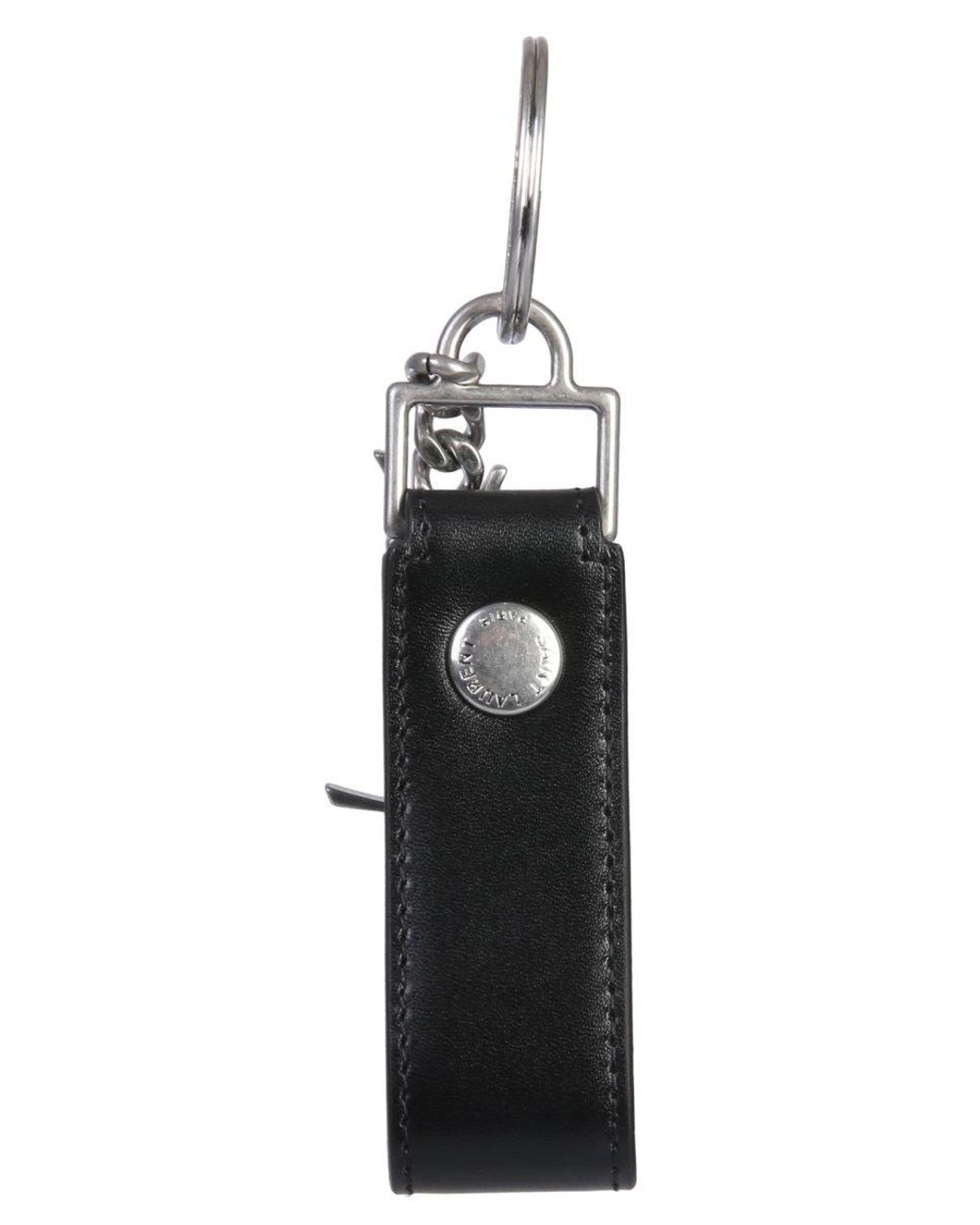 Saint Laurent Blue Portachiavi "Monogram" for men