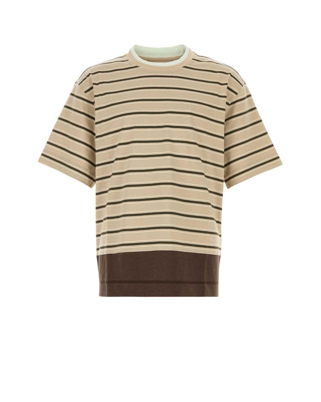 Bottega Veneta White Embroidered Cotton T Shirt