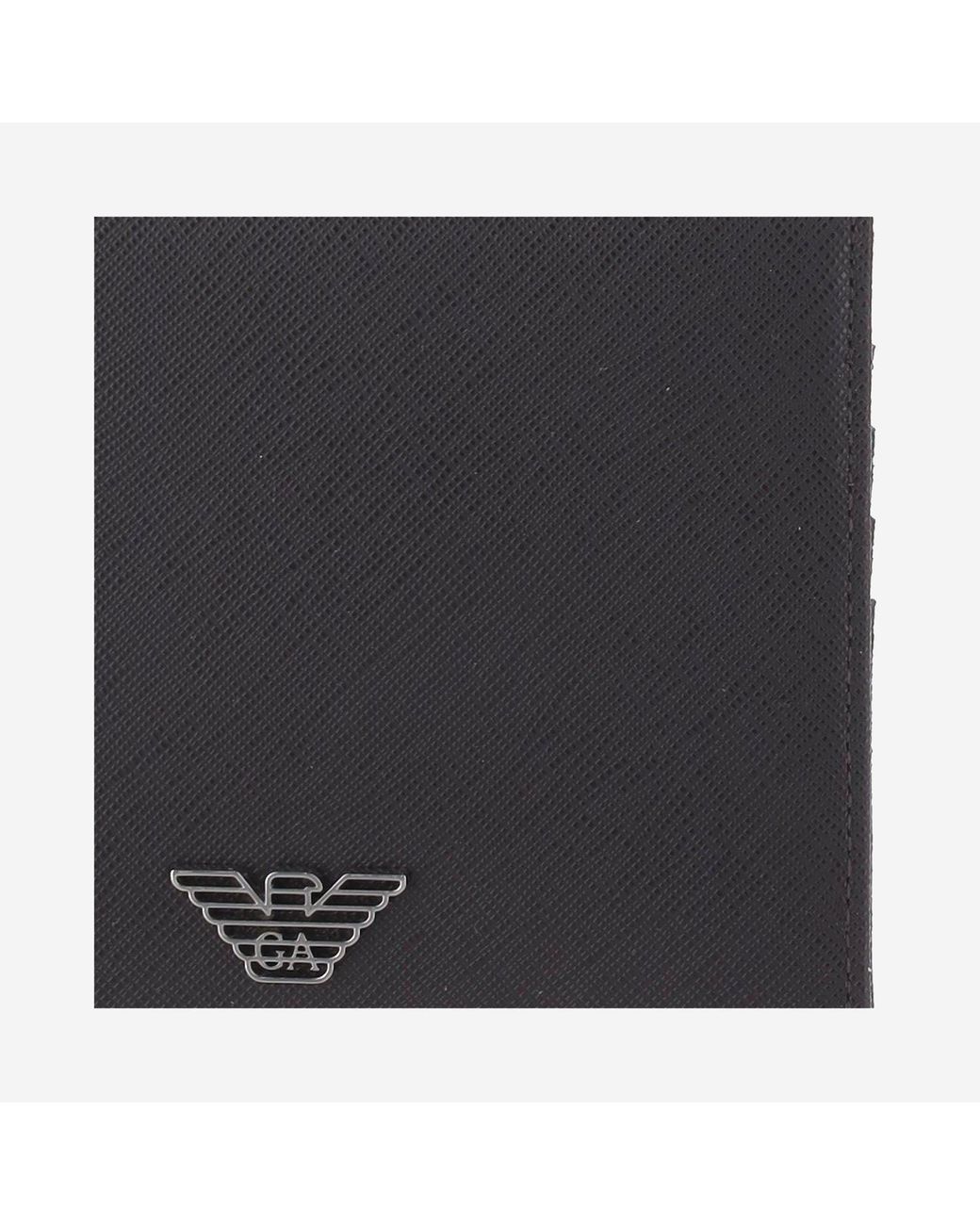 Emporio Armani Black Wallets With Logo