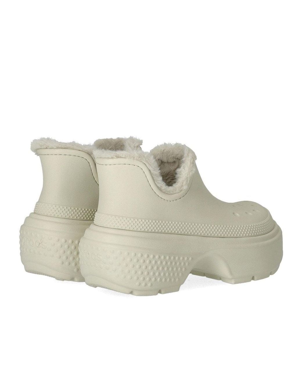 CROCSTM Natural Stomp Ecrú Bootie
