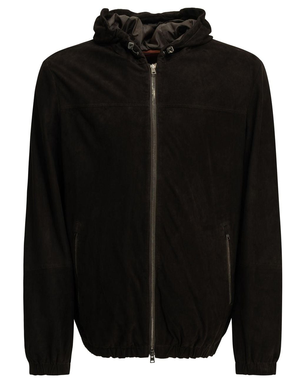 Herno Black Suede Jacket