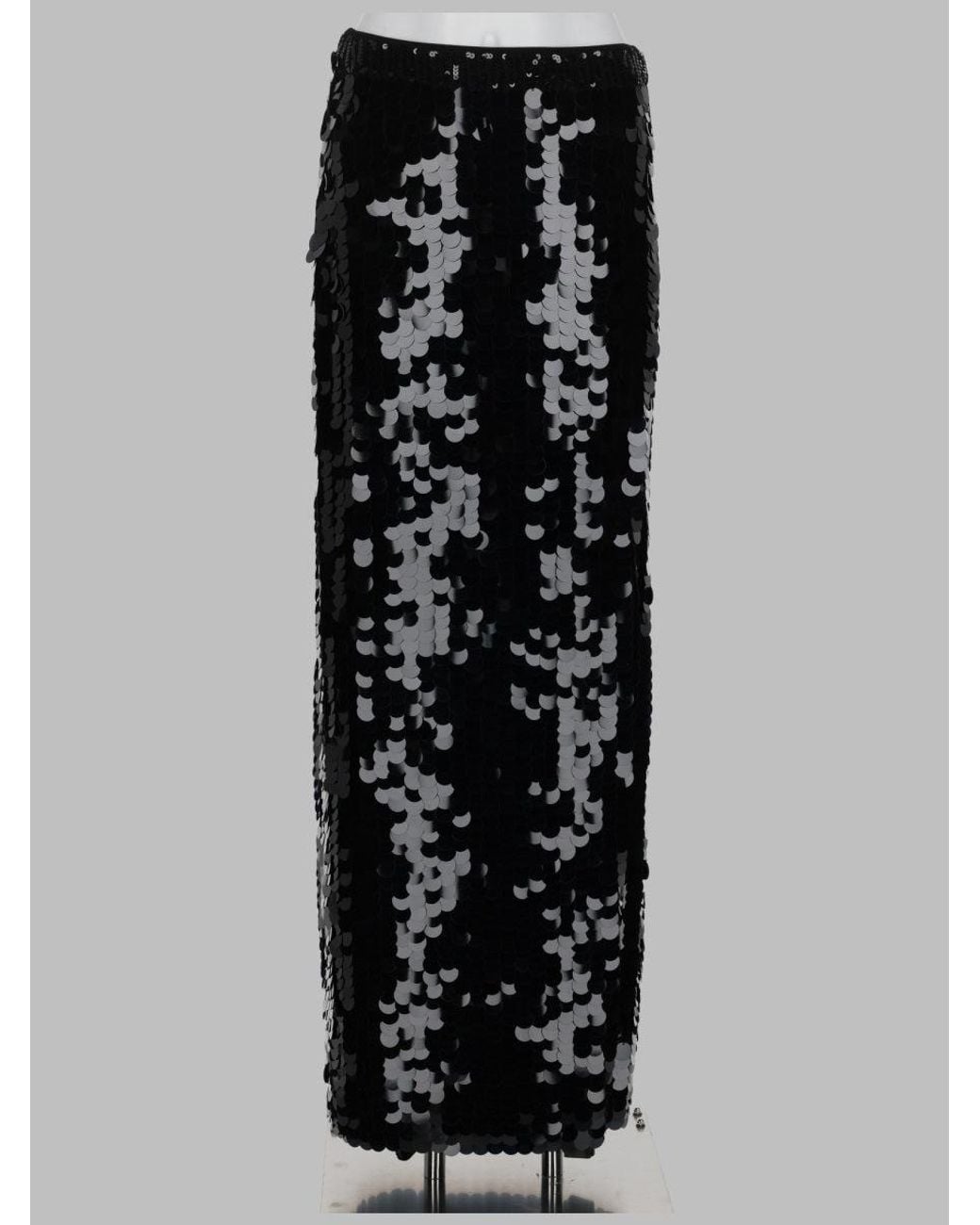 P.A.R.O.S.H. Black Skirt With Macro Sequins Polyamide