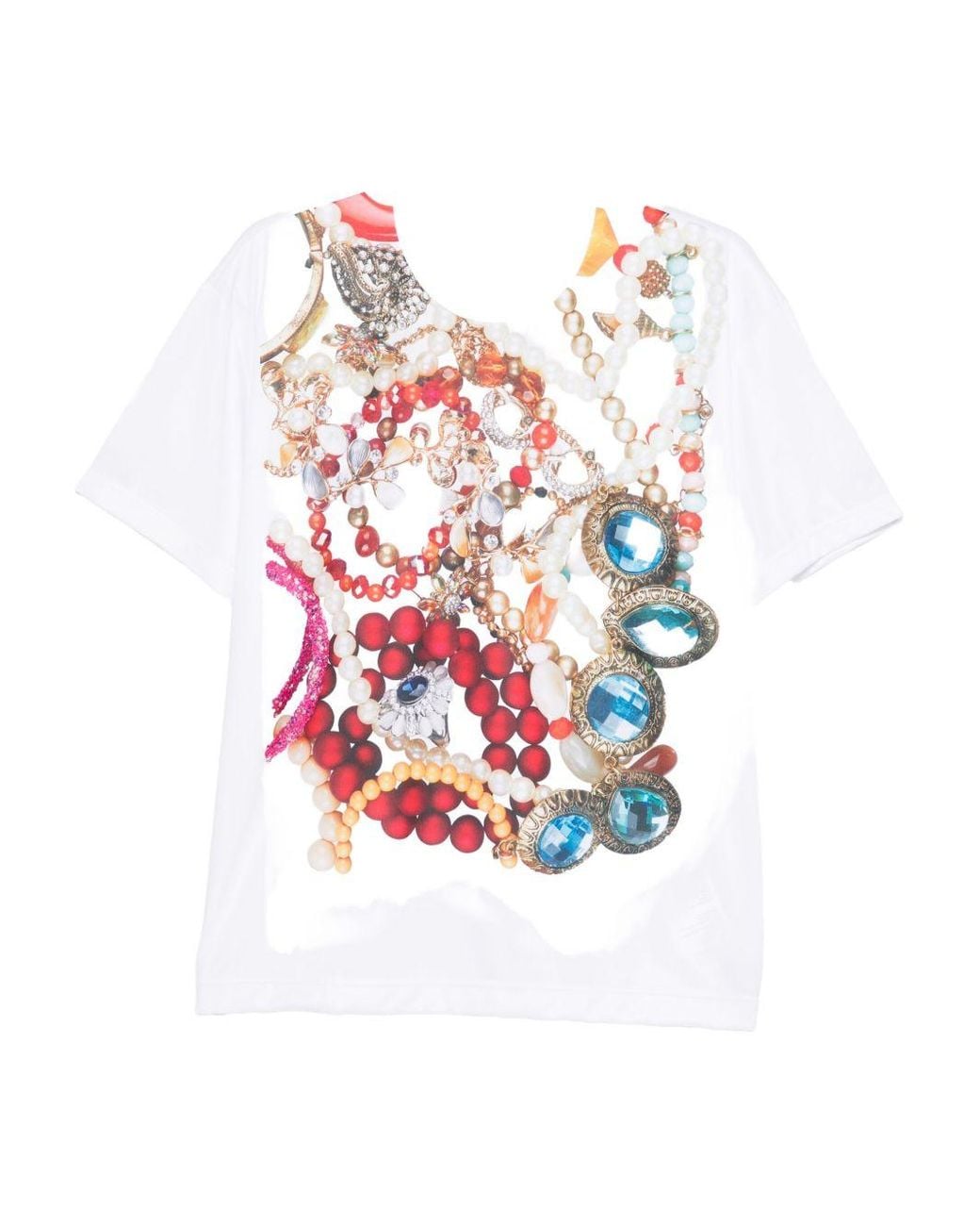Comme des Garçons White Printed T-Shirt