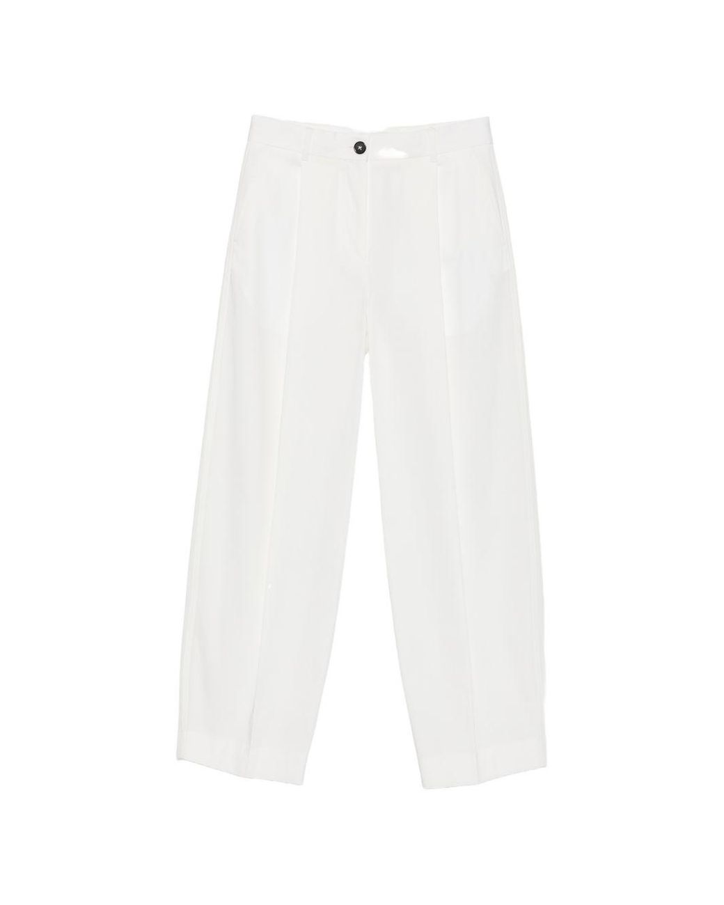 Totême White Relaxed Fit Pants
