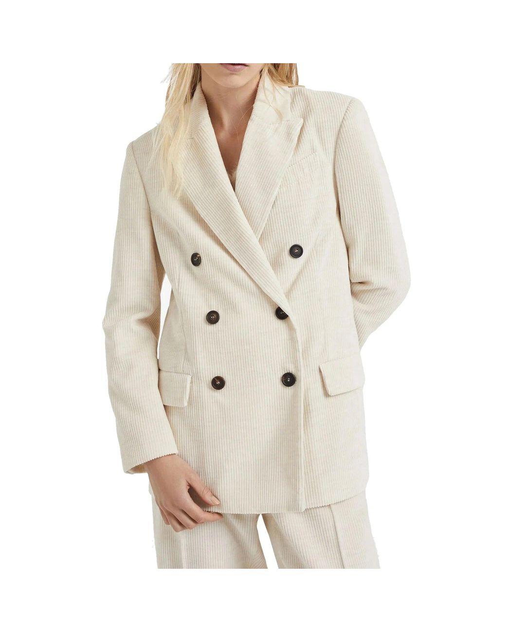 Brunello Cucinelli Natural Corduroy Blazer