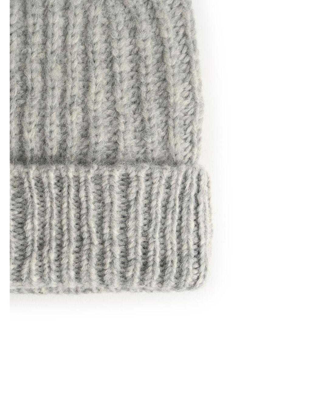 Closed Gray Light Alpaca Blend Beanie