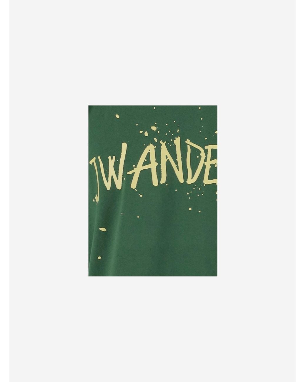 J.W. Anderson Green Cotton T-Shirt With Logo T-Shirts for men