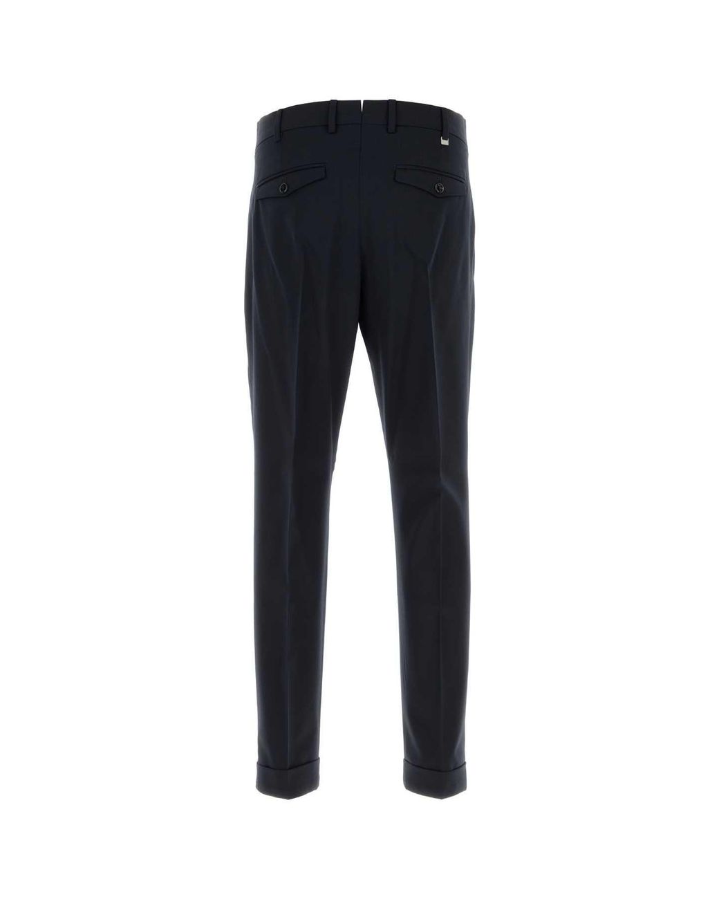 PT Torino Black Stretch Wool Pant for men