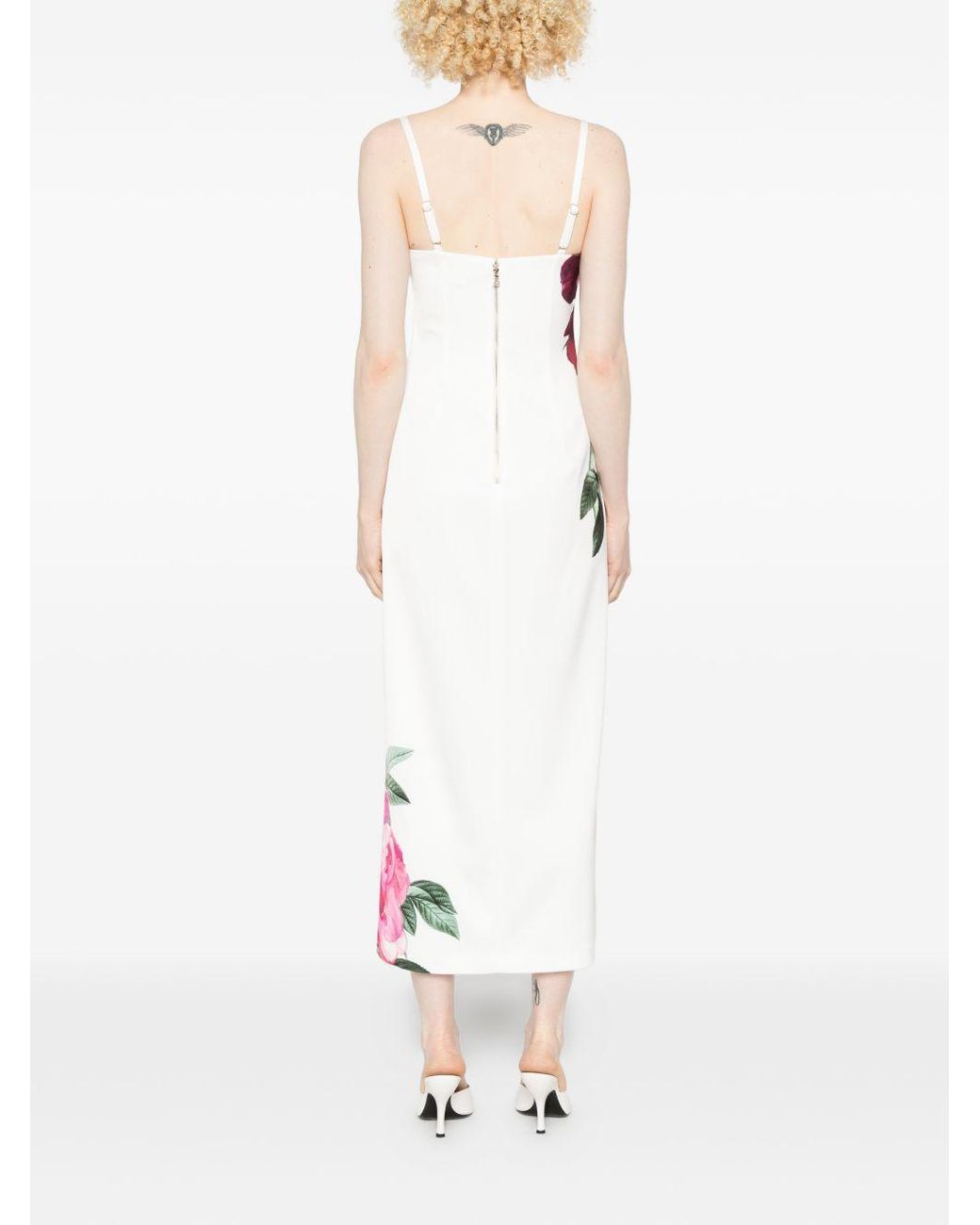 Alice + Olivia Pink Printed Long Dress