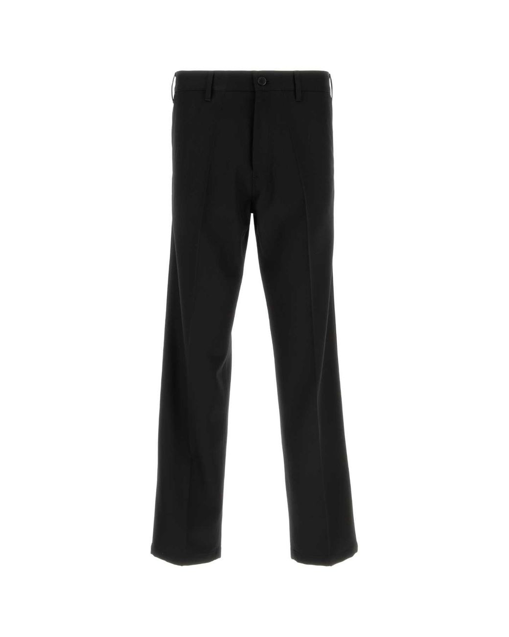 Prada Black Gabardine Pant Wool for men