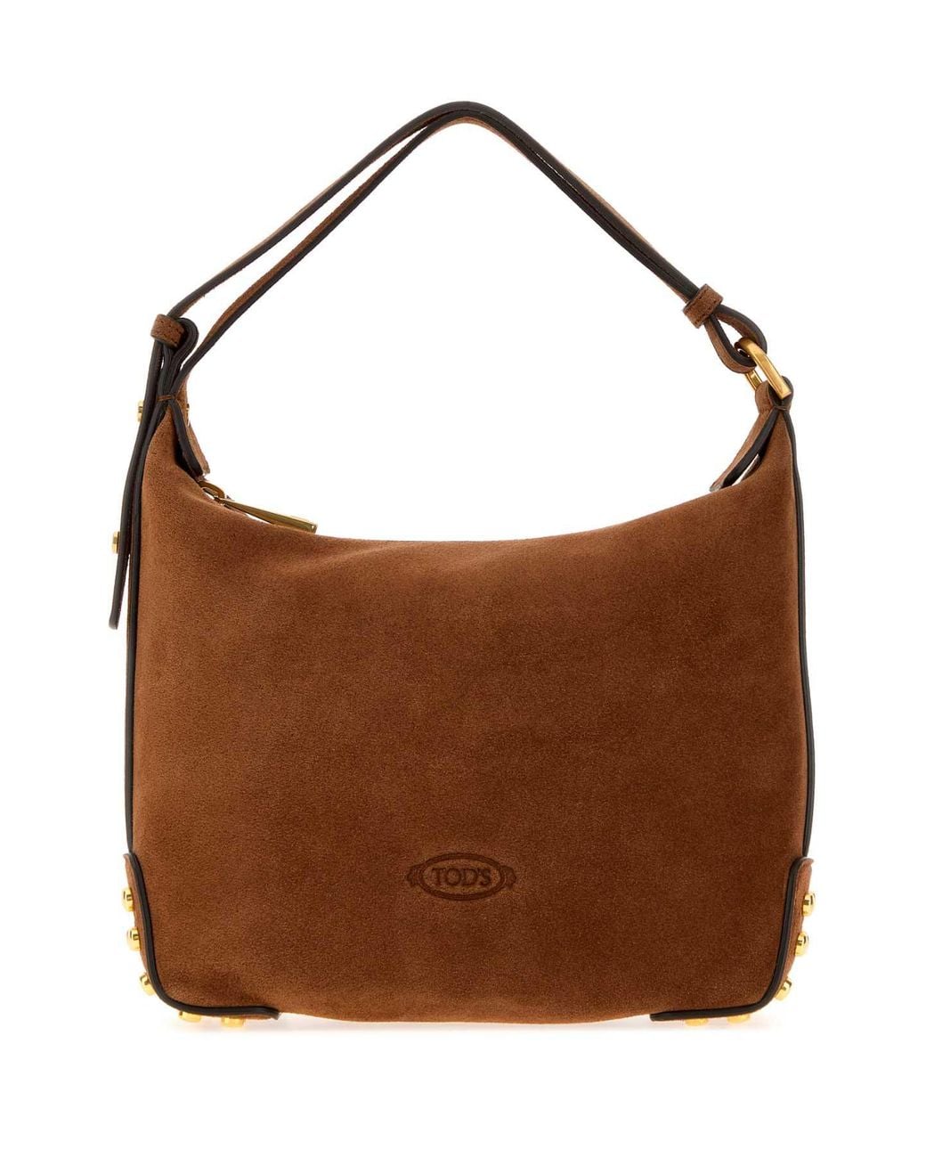 Tod's Brown Suede Mini Shoulder Bag