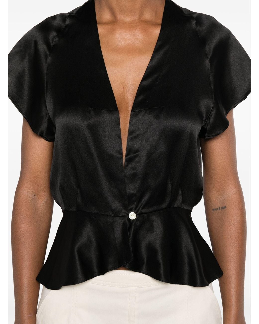 Bode Black Freya Top Clothing