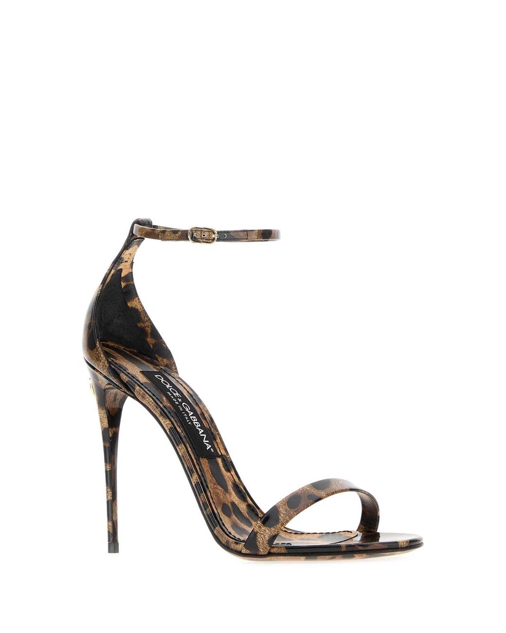 Dolce & Gabbana Multicolor Dolce & Gabbana Printed Leather Sandals