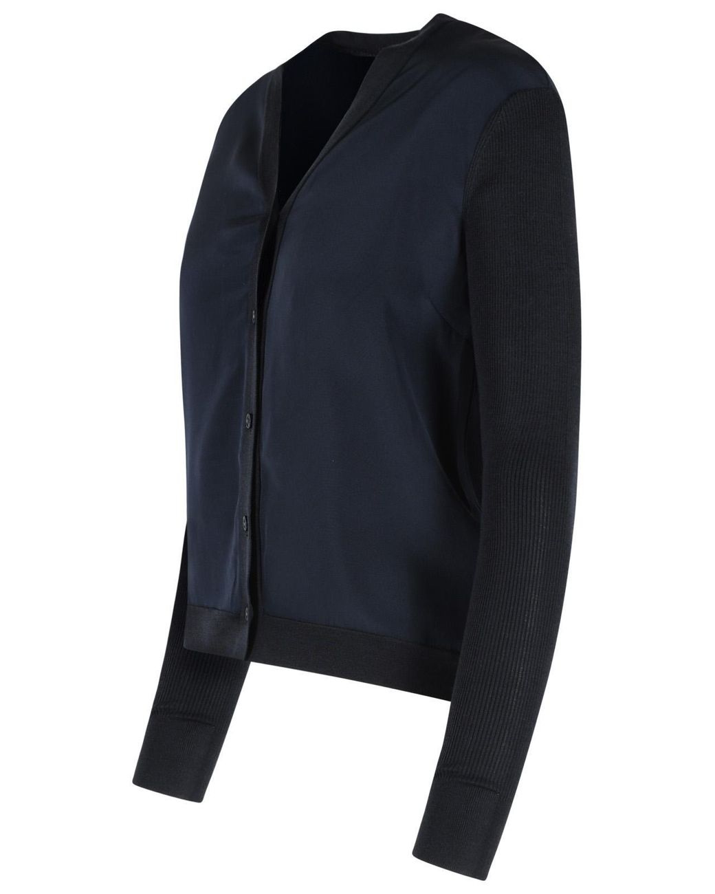Max Mara Blue Ninfee' Silk And Cashmere Cardigan