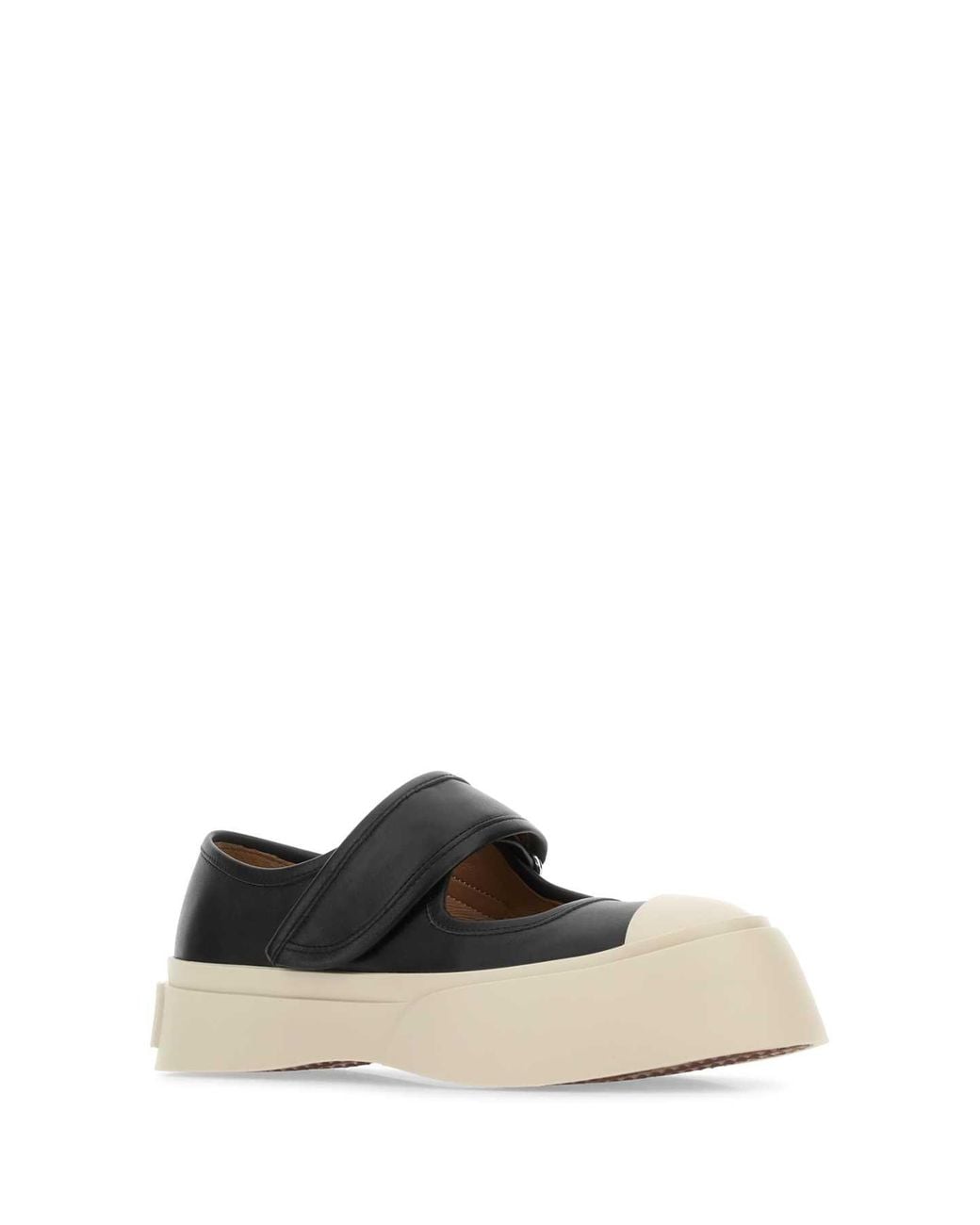 Marni Black Chunky Platform Maryjane Sneakers For