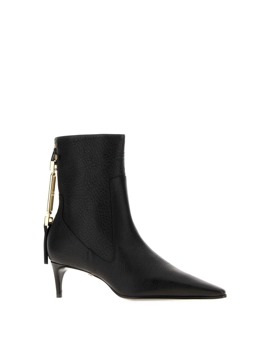 DSquared² Black Dsquared Leather Ankle Boots