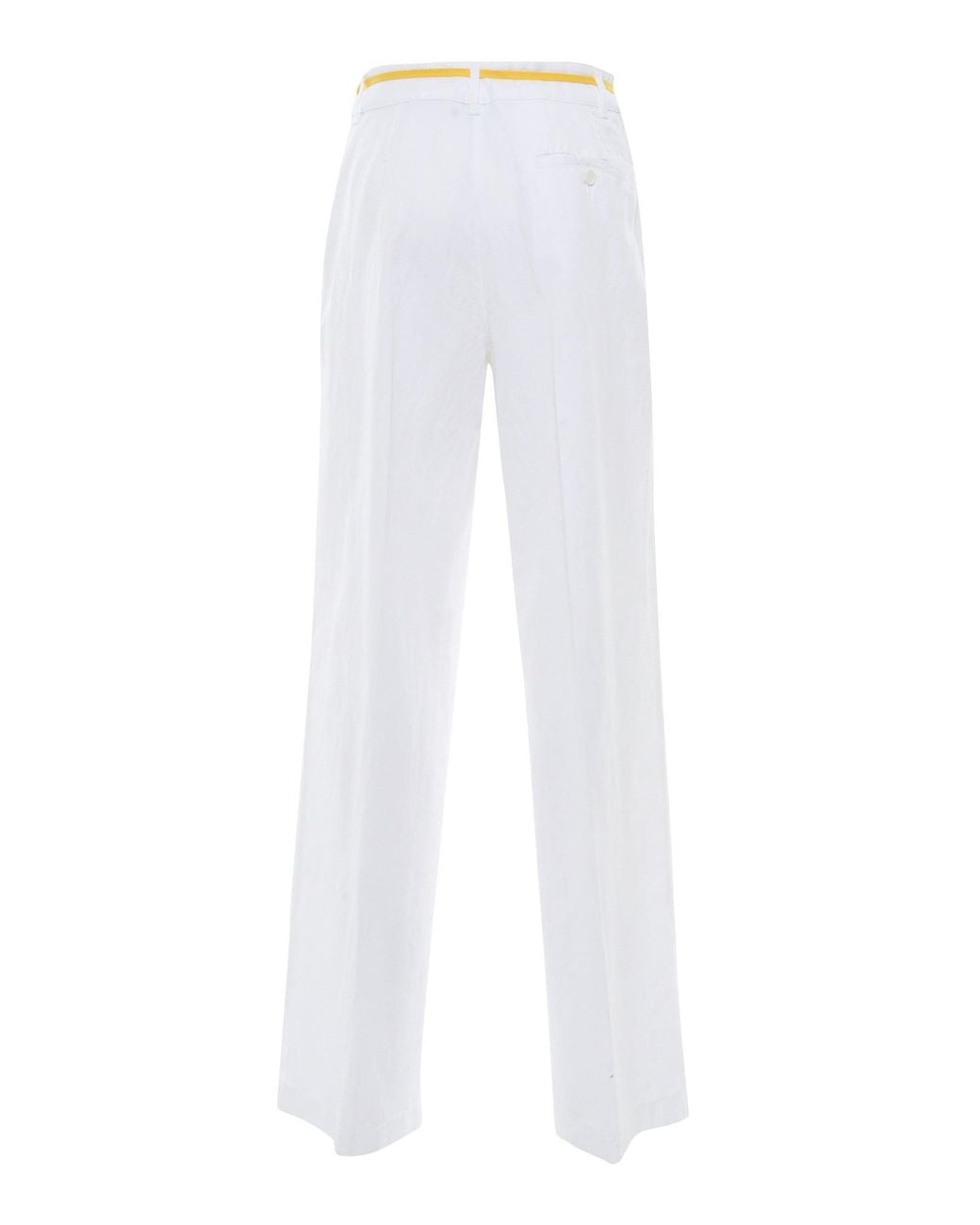 Aspesi White Relaxed Fit Straight-Leg Trousers With Drawstring