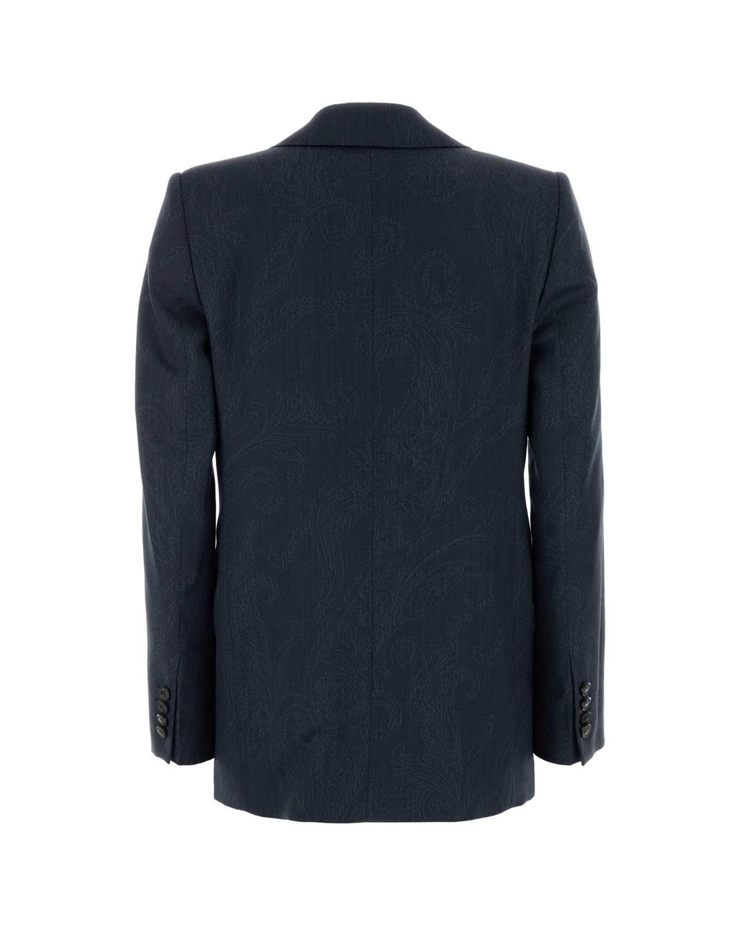 Etro Blue Wool Blazer