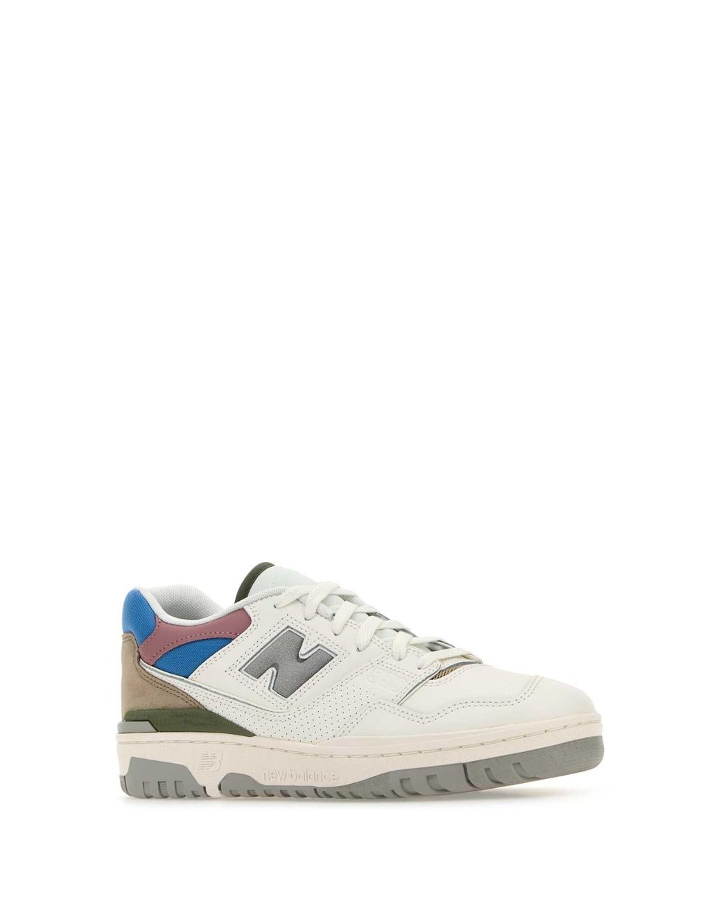 New Balance White Leather 550 Sneakers for men