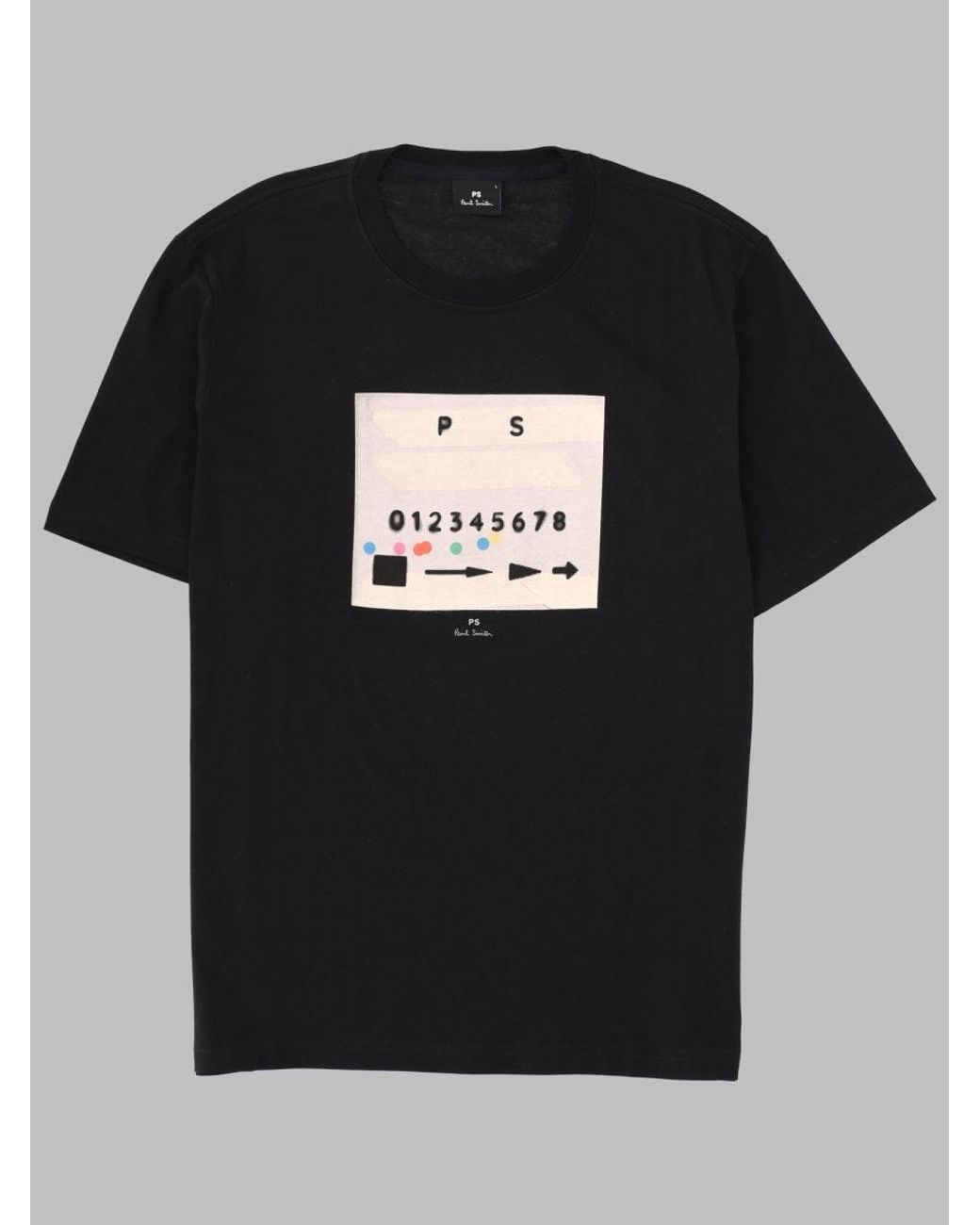 Paul Smith Black T Shirt Con Stampa