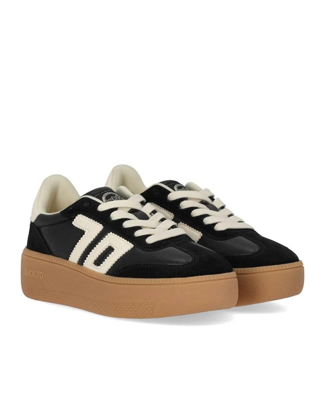 Back70 Black Xxl Leather Sneaker