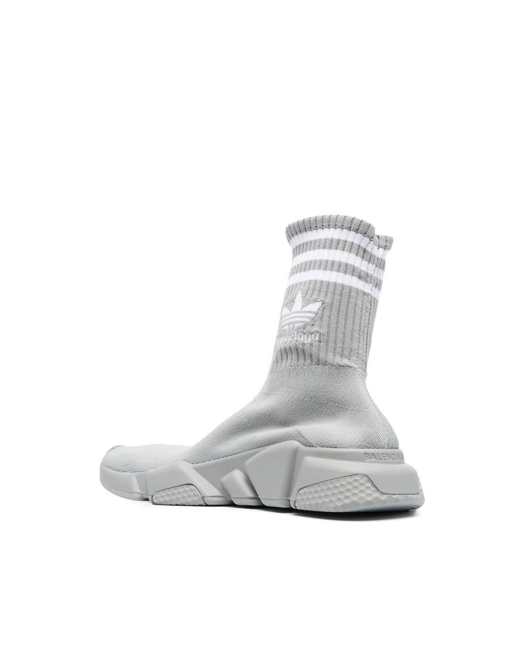 BALENCIAGA X ADIDAS Gray Speed 2.0 Lt Sock Sneakers