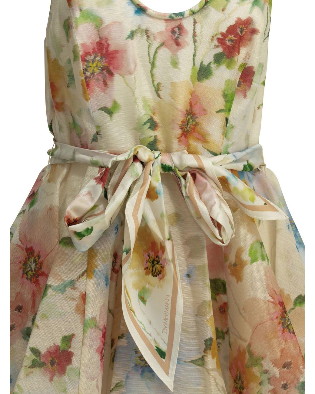 Zimmermann Metallic "Alchemy Racer" Flared Dress