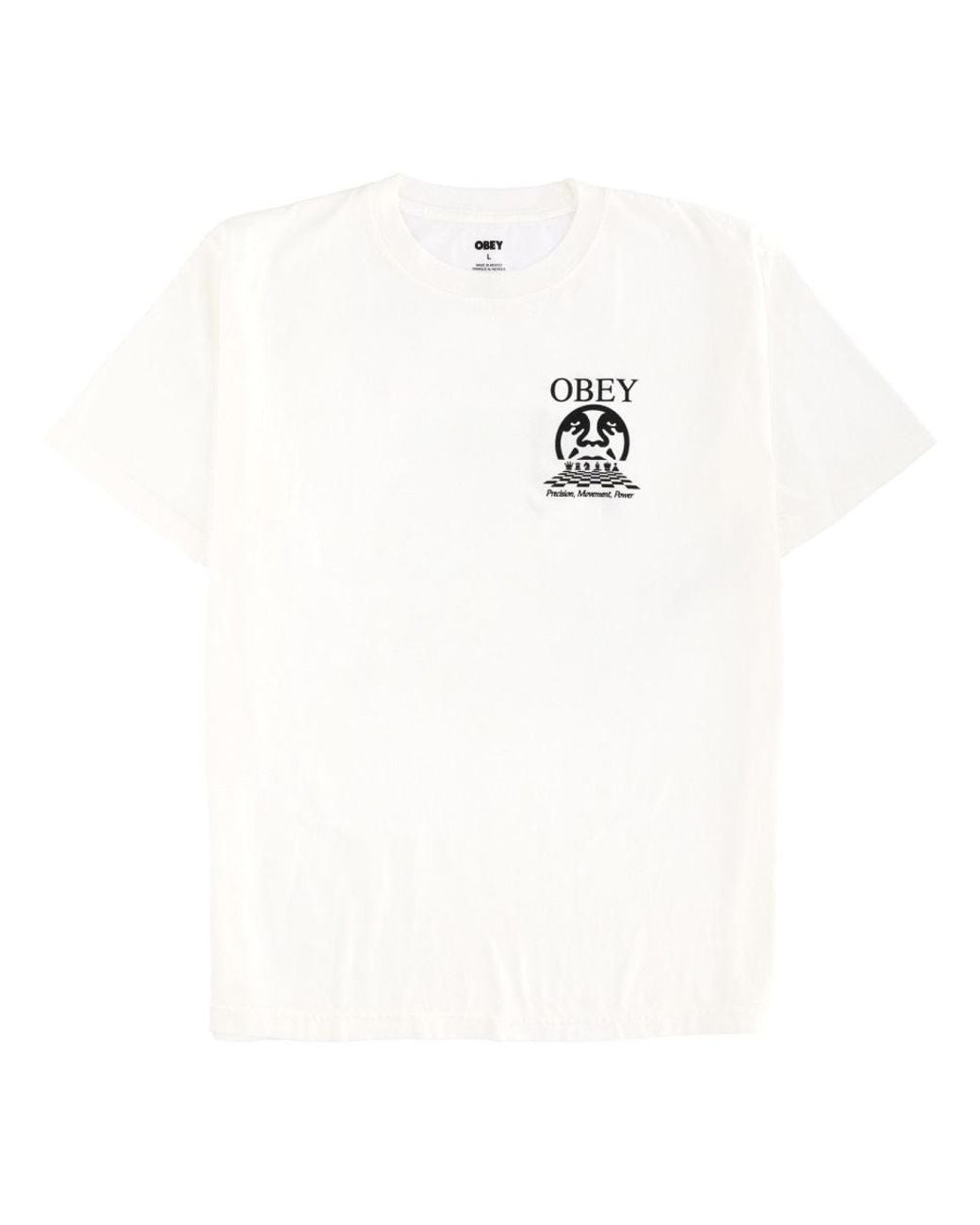 Obey White T-Shirt "Precision" for men